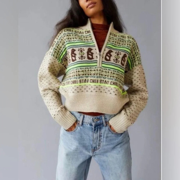BDG Sweaters - NWOT Urban Outfitters UO BDG Jesse Half-Zip Sweater Small